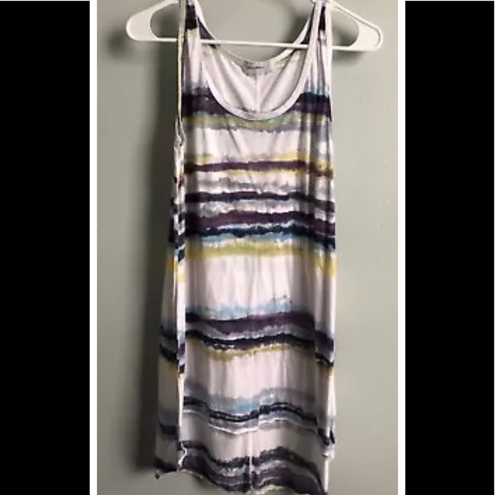 ALLEN ALLEN Tie/Dip Dye Hi Low Tank